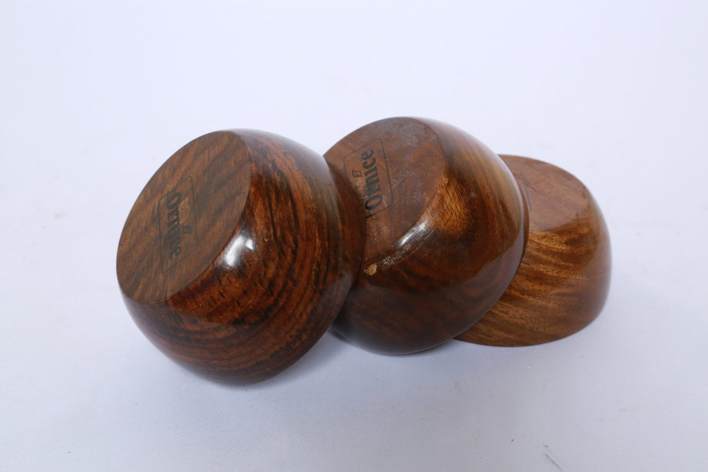 Small Wooden Bowl Set of 3