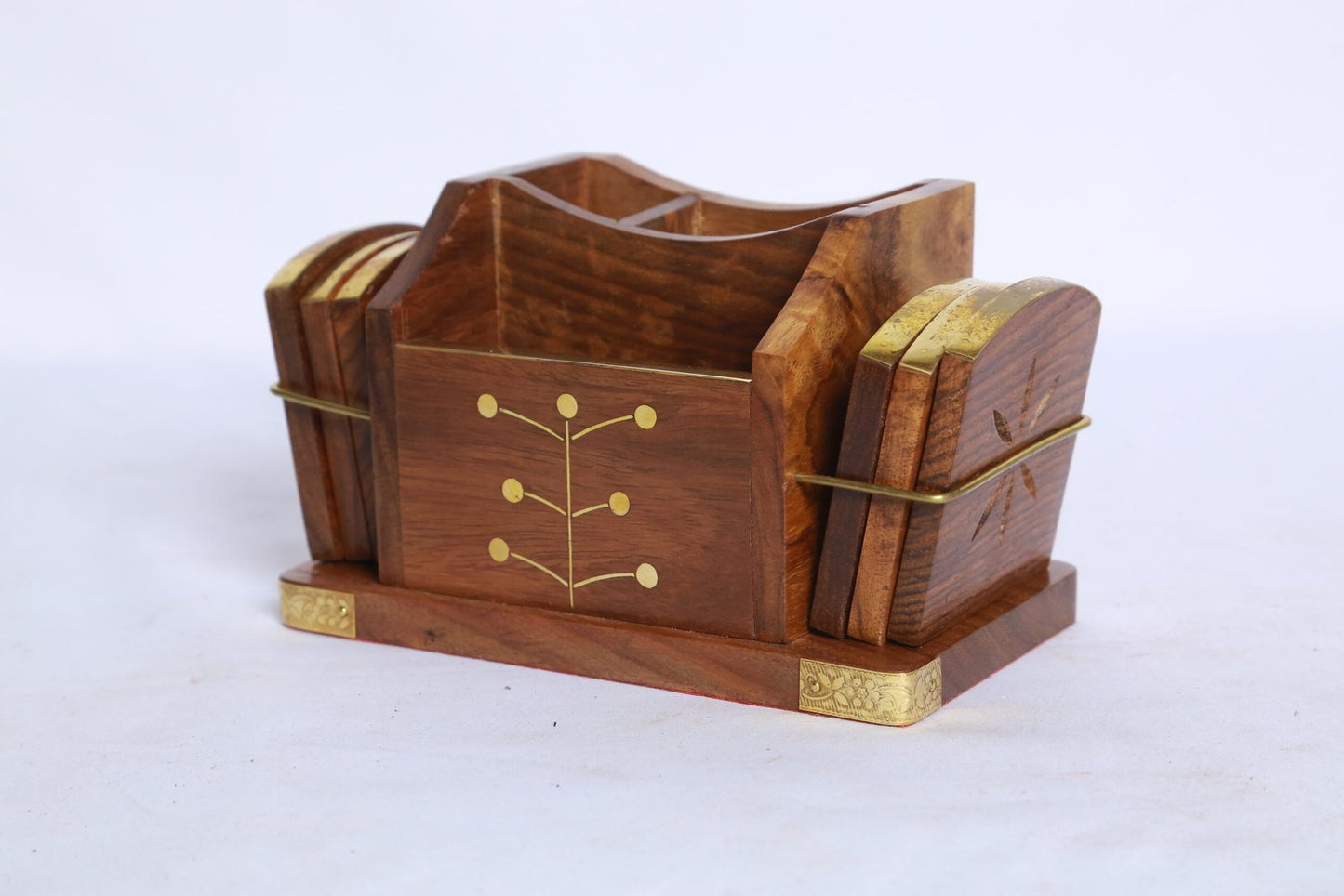 Desk Organizer With Coasters