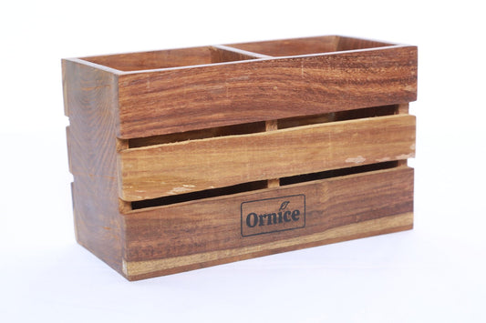Wooden Cutlery/Pen Holder Plain Design