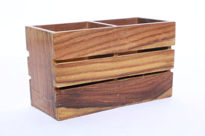Wooden Cutlery/Pen Holder Plain Design
