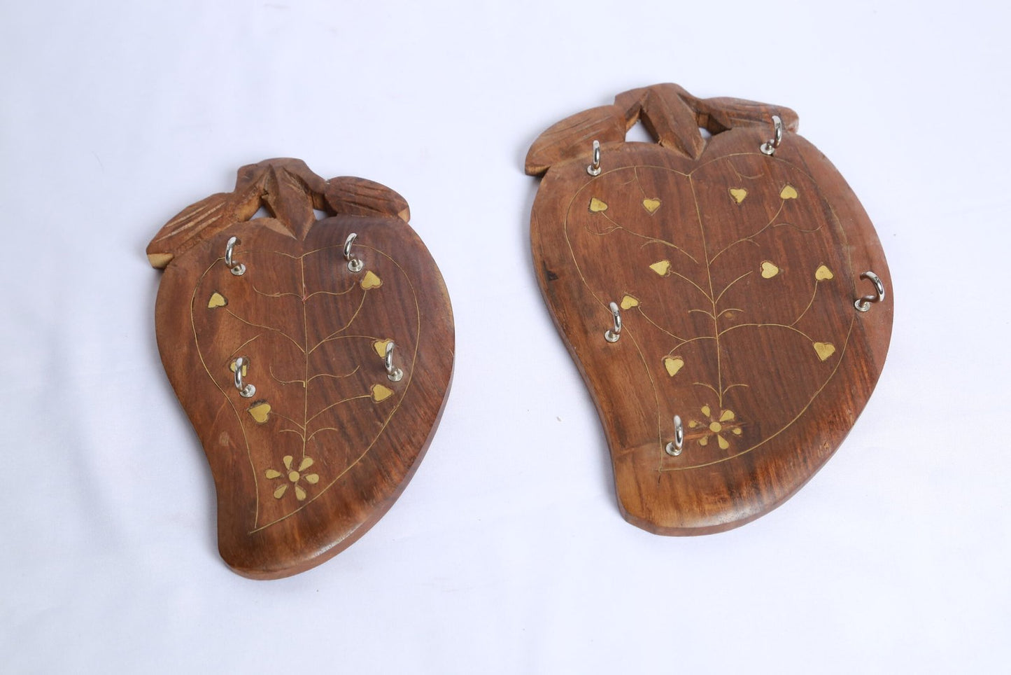 Leaf Shaped Key Hanger Set Of 3