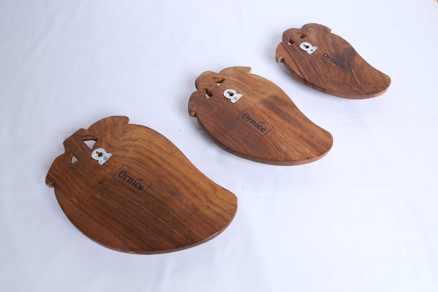Leaf Shaped Key Hanger Set Of 3