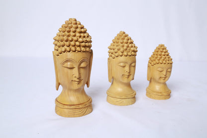 Buddha Head (Set of 3)