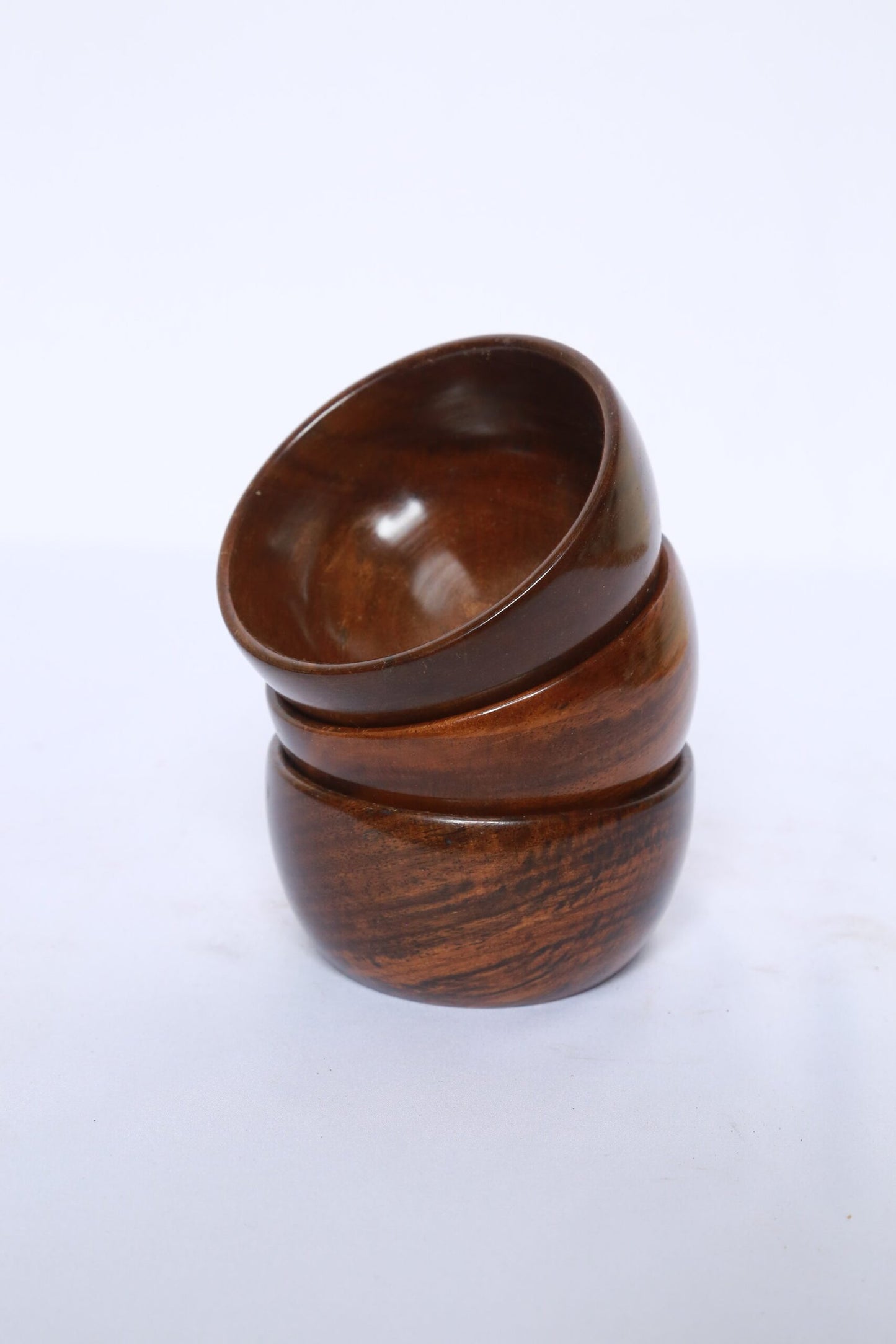 Small Wooden Bowl Set of 3