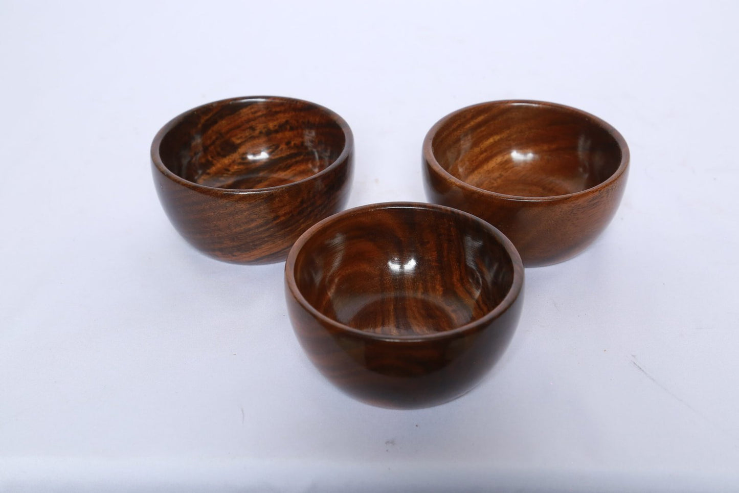 Small Wooden Bowl Set of 3