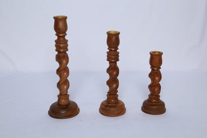 Curved Candle Stands (Set of 3)