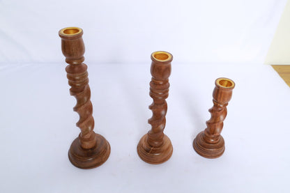 Curved Candle Stands (Set of 3)