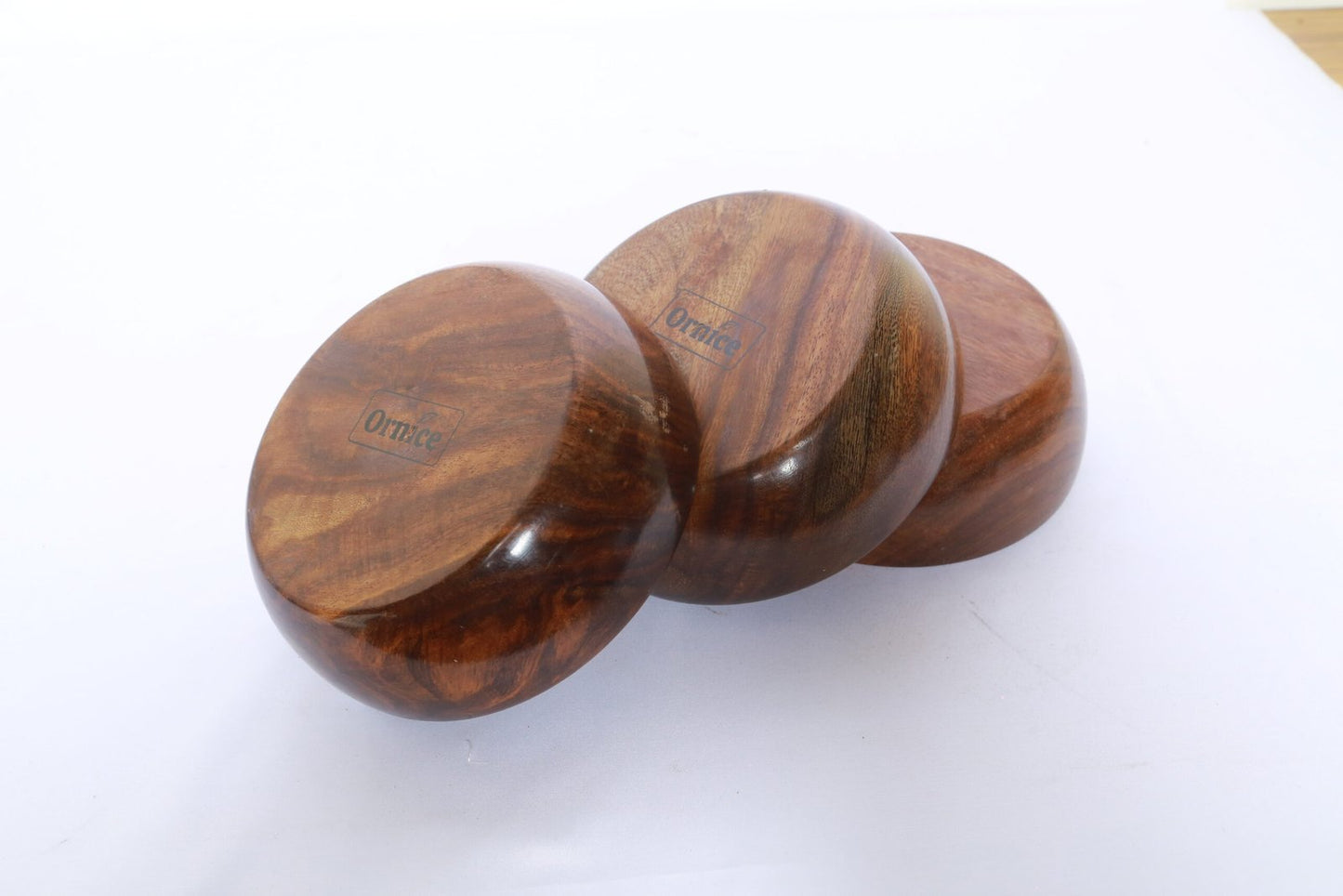 Large Wooden Bowl Set of 3