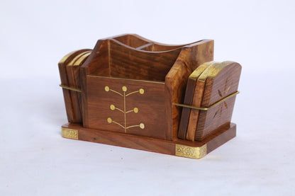 Desk Organizer With Coasters